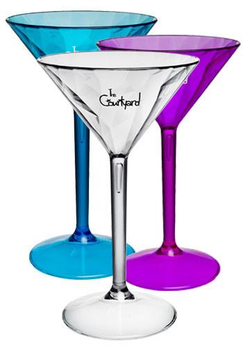 7 oz. Diamond Cut Martini Glasses