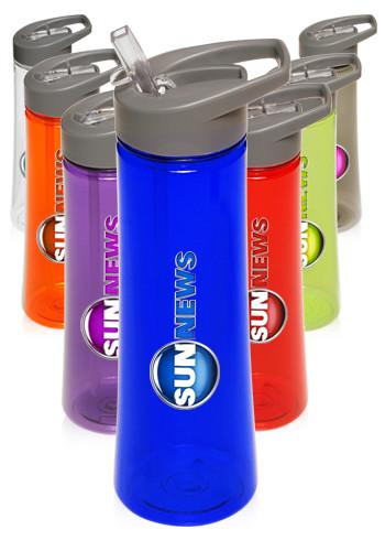 22 oz. Plastic Sports Water Bottles with Drink Spout