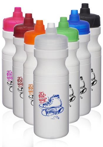 20 oz. Plastic Water Bottles with Quick Shot Lid