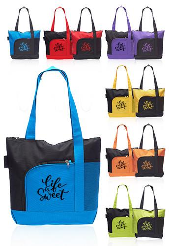 Rosella Tote Bags with Mesh Pocket