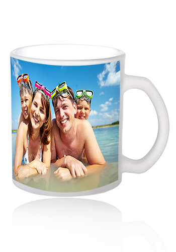 11.5 oz. Full Color Frosted Glass Coffee Mugs