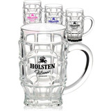 17.75 oz. Dimpled Glass Beer Mugs
