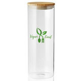 64 oz. Store N Go Glass Candy and Storage Jars with Bamboo Lids
