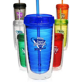 16 oz. Double Wall Acrylic Tumblers With Straw