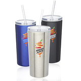 16 oz. Mira Stainless Steel Tumblers with Straw