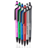 3-in-1 Plastic Pens with Stylus and Cell Stand