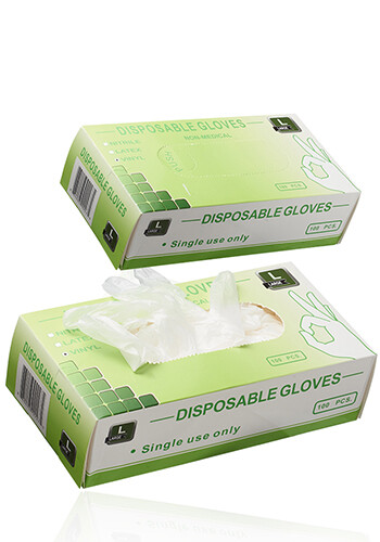 Box of Disposable Vinyl Gloves