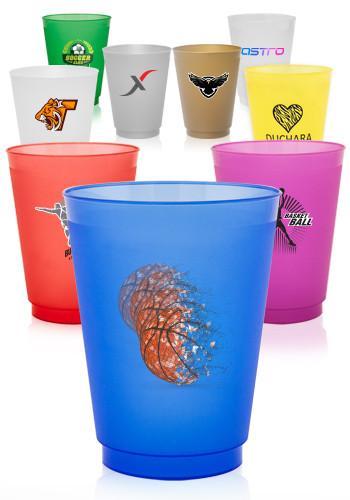 16 oz. Flex Frosted Plastic Stadium Cups