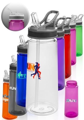 22 oz. Sports Water Bottles with Straw