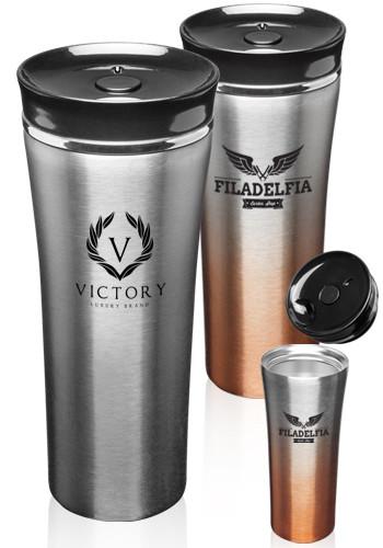 16 oz. Two Tone Stainless Steel Travel Mugs