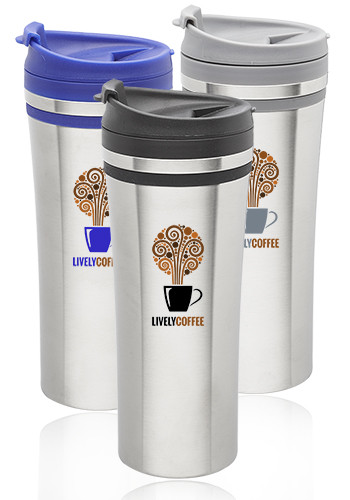 15 oz. Mia Insulated Stainless Steel Travel Mugs