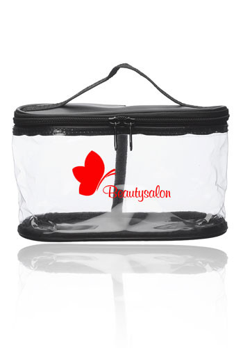 Clear PVC Cosmetic Travel Bags with Handle