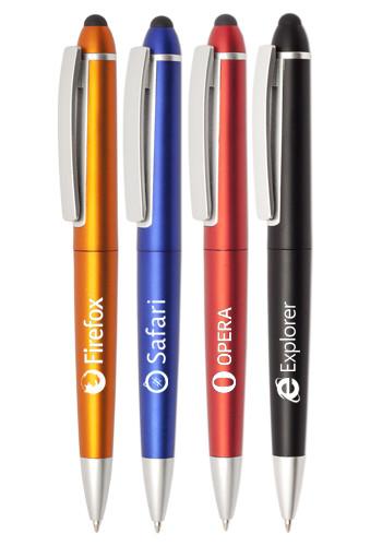 Gillette Twist Action Plastic Stylus Pens