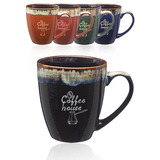 17 oz. Water Color Drip Ceramic Personalized Mugs