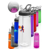 22 oz. Sports Water Bottles with Straw