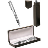 Ribbed Rubber Grip Executive Pen Gift Sets