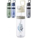 Neutral 28 oz. Plastic Water Bottle with Carrying Handle
