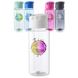 18 oz. Transparent Plastic Water Bottle with Carrying Handle