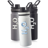 Houston 23 oz. Stainless Steel Water Bottle with Carrying Handle