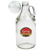 64 oz. Clear Glass Beer Growlers