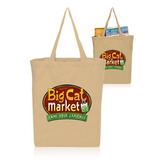 14W x 16H inch Gusseted Cotton Tote Bags