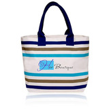 20W x 14H inch Stripe Seaside Tote Bags
