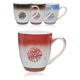 15 oz. Fade and Speckle Bistro Ceramic Custom Mugs