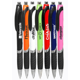 Bright Colors Rubber Grip Ballpoint Pens