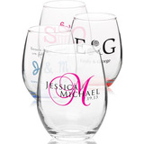 9 oz. ARC Stemless Etched Wine Glasses